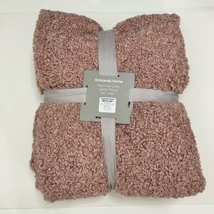 Kirkland's Home Faux Fur Curly Lamb Throw 50" x 60" New